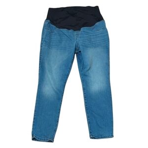 Isabel Maternity by Ingrid and Isabel Medium Blue Wash Over the BellyJeg…